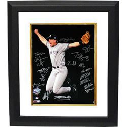 Mike Stanton Signed New York Yankees 16X20 Photo Custom Framed 1998 World Series Champions Scott Bro