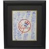 Image 1 : Bobby Richardson Signed New York Yankees 16X20 Photo Custom Framed Top Hat Logo With 70 Signatures