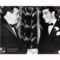 Babe Ruth Shaking Joe Dimaggio's Hand 16X20 (PF)