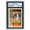 Image 1 : Curt Schilling Signed Fleer 2004 Postseason Trading Card (Slabbed By Steiner)