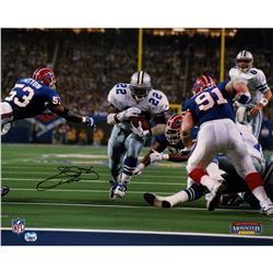 Emmitt Smith Signed Super Bowl XXVII Rushing Vs. Bills Vertical 16X20 Photo (Fanatics Auth)