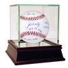 Image 1 : John Smoltz Signed MLB Baseball W/ "HOF 15, 213 W's, 3.33 ERA, 154 Saves, 8X AS, 96 Cy, 3,084 K's" I