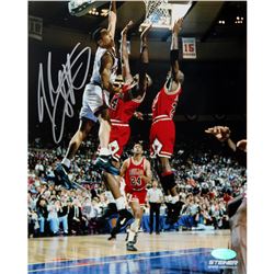 John Starks W/ Cartwright Dunk Vertical 8X10 Photo