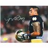 Image 1 : Manti Te'o Notre Dame Fighting Irish Warm Up 8X10 Photo (Te'o Holo Only)