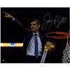 Jay Wright Signed Cutting The Net After The 2016 National Championship Game 16X20 Photo