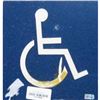 Image 1 : Image Of Wheelchair Plastic Sign From Yankee Stadium (8X8)