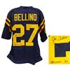 Image 1 : Joe Bellino Signed Navy Throwback Custom Football Jersey W/Heisman 60
