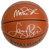 Larry Bird & Magic Johnson Signed Indoor/Outdoor Basketball