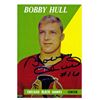 Image 1 : Bobby Hull Signed Blackhawks 1958-59 Rookie Re-Print Card #66 With Rookie Number