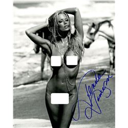 Jenna Jameson Signed Full Frontal Nude B&W Close Up Pose 8X10 Photo