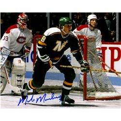 Mike Modano Signed Minnesota North Stars Action  8X10 Photo