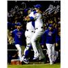 Image 1 : Hector Rondon & Miguel Montero Dual Signed Cubs Celebration Hug Vertical 8X10 Photo