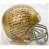 Image 1 : Rudy Ruettiger Signed Notre Dame Riddell Full-Size Replica Helmet W/Five Foot Nothing..(Full Quote)