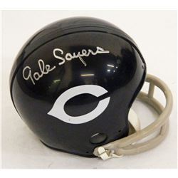 Gale Sayers Signed Bears Throwback Riddell Mini Helmet