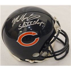 Mike Singletary Signed Chicago Bears Riddell Replica Mini Helmet W/SB XX Champs