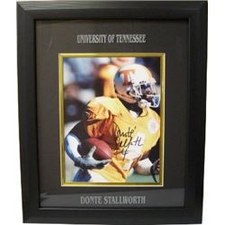 Donte' Stallworth Signed Tennessee Vols 8X10 Photo Custom Framed