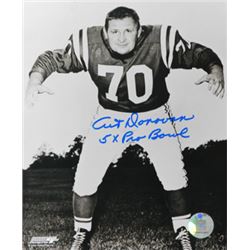 Art Donovan Signed Baltimore Colts 8X10 Photo 5 X Pro Bowl