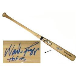 Wade Boggs Signed Rawlings Pro Blonde Bat W/ HOF 05 (Yankees/Red Sox)