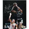 Image 1 : George Gervin Signed San Antonio Spurs 8X10 Photo HOF 96 Vs Rockets