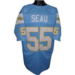 Junior Seau San Diego Chargers Unsigned Powder Blue Prostyle TB Jersey XL