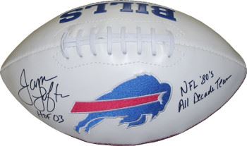James Lofton Signed Buffalo Bills White Logo Football Hof 03