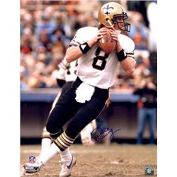 Archie Manning Signed New Orleans Saints 16X20 Photo (Blue Signature-White Jersey Dropback)- Steiner