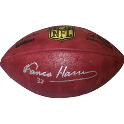 Franco Harris Signed Official NFL New Duke Football #32 Silver Sig (Pittsburgh Steelers)