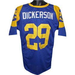 Eric Dickerson Los Angeles Rams Unsigned Blue TB Prostyle Jersey XL