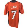 Image 1 : John Elway Denver Broncos Unsigned Orange TB Prostyle Jersey XL