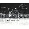 Image 1 : Christian Laettner Signed Duke Blue Devils Horizontal B&W Metallic 16X20 Photo The Shot 3/28/92 Vs K