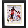 Image 1 : Carl Lewis Signed Team USA 16X20 Photo 9 X GM Custom Framed- Tri-Star Hologram