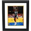 Image 1 : David Robinson Signed San Antonio Spurs 16X20 Photo Custom Framed Dunk