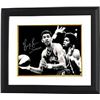 Image 1 : George Gervin Signed Virginia Squires ABA 16X20 Vintage B&W Photo Custom Framed Iceman