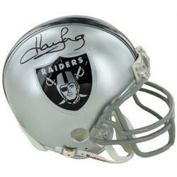 Howie Long Signed Oakland Raiders Riddell Mini Helmet