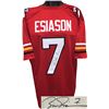 Image 1 : Boomer Esiason Signed Maryland Terrapins Red TB Prostyle Jersey #7 XL- JSA Hologram