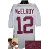 Image 1 : Greg Mcelroy Signed Alabama Crimson Tide White Custom Jersey- Mcelroy Hologram
