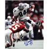 Jay Novacek Signed Dallas Cowboys 8X10 Photo #84 (White Jersey Hurdle)