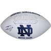 Image 1 : Tyler Eifert Signed Notre Dame Fighting Irish White Logo Football (Left Side Black Sig)