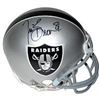 Image 1 : Tim Brown Signed Oakland Raiders Replica Mini Helmet #81- Brown Hologram