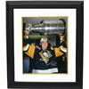 Image 1 : Mario Lemieux Signed Pittsburgh Penguins 16X20 Photo Custom Framed (1992 Stanley Cup)
