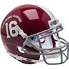 Image 1 : Alabama Crimson Tide Unsigned Schutt #16 Authentic Mini Helmet 2015 National Champions Logo