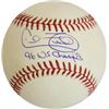 Image 1 : Cecil Fielder Signed Official Major League Baseball 96 WS Champs (NY Yankees)