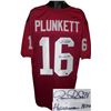 Image 1 : Jim Plunkett Signed Stanford Cardinal TB Red Custom Jersey Heisman 1970- JSA Hologram