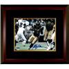 Image 1 : Marshall Faulk Signed St. Louis Rams 8X10 Photo Custom Framed (Navy Jersey Run Vs Eagles)- Faulk Hol