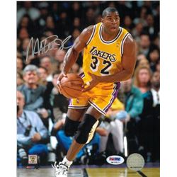 Magic Johnson Signed Los Angeles Lakers 8X10 Photo- PSA Hologram