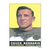 Image 1 : Chuck Bednarik Signed Philadelphia Eagles 8.5X11 Photo HOF 67 (Topps Archives Card Enlargement) (Dec