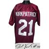 Image 1 : Dre Kirkpatrick Signed Alabama Crimson Tide Maroon Custom Jersey- Kirkpatrick Hologram