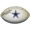 Randy White Signed Dallas Cowboys Logo Football HOF 1994 (Left Side- Black Sig)