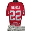 Roger Wehrli Signed St. Louis Cardinals Red Prostyle Jersey HOF 07, Shut Down Corner & 7 Time Pro Bo