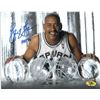 George Gervin Signed San Antonio Spurs ICE 8X10 Photo HOF 96